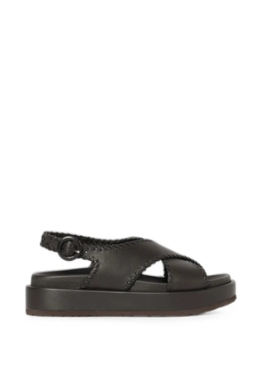 Paloma Barceló Ursula leather sandals - Brown
