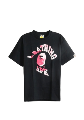 A BATHING APE® logo-print cotton T-shirt - Black