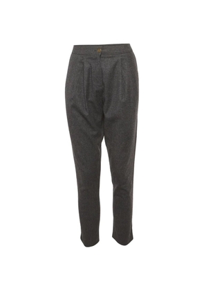 Fendi Pre-Owned pleated wool trousers - Grey