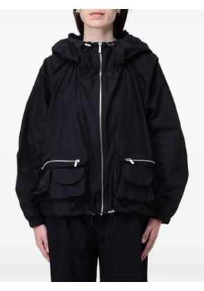 MeimeiJ hooded zip-up jacket - Black