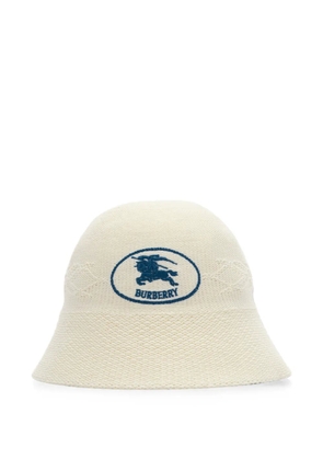 Burberry Knight Stamp knitted bucket hat - White