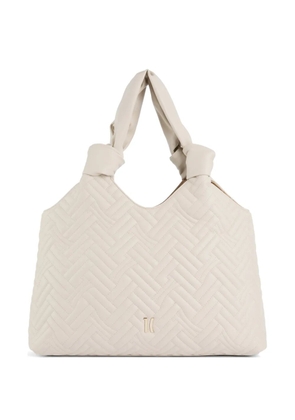 ALVIERO MARTINI 1° CLASSE 1C Urban Glow quilted knotted-handle tote bag - Neutrals