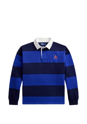 Polo Ralph Lauren Big Fit striped long-sleeve polo shirt - Blue