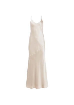 L'Agence Serita silk slip dress - Neutrals