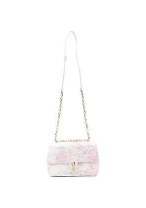 ALVIERO MARTINI 1° CLASSE map-print shoulder bag - Pink