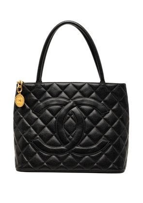 CHANEL Pre-Owned 1997-1999 Caviar Medallion tote bag - Black