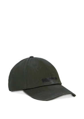 Karl Lagerfeld Jeans logo-embroidered cap - Green