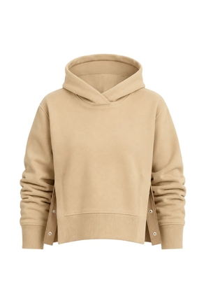 Arlo Mott Morris side-slit hoodie - Neutrals