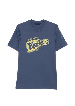 Moncler logo-print T-shirt - Blue