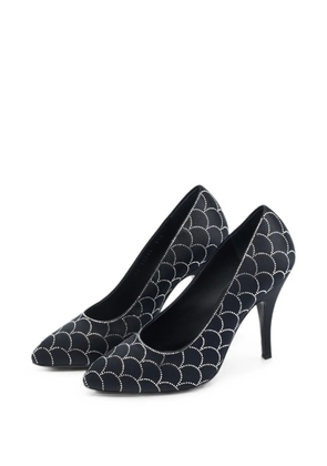Ferragamo Pre-Owned Judy crystal-embellished pumps - Black