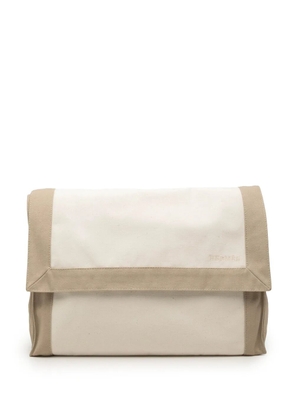 Hermès Pre-Owned 2000-2026 Bicolor Canvas Tapis de Selle clutch bag - Brown