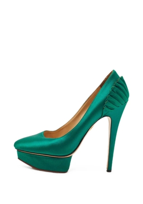 Charlotte Olympia Paloma platform pumps - Green