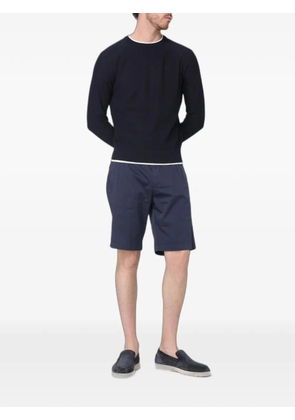 Eleventy raglan-sleeve crew-neck sweater - Blue