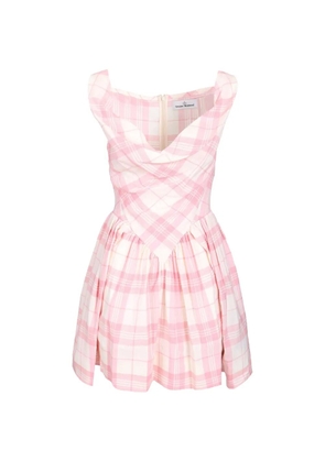 Vivienne Westwood Sunday check-pattern mini dress - Pink