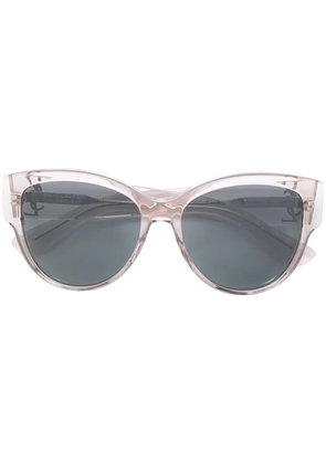Saint Laurent Eyewear Saint Laurent Eyeglasses Square Full Rim, Burgundy Frame and Clear Demo Lens Lens SLM33006 - Neutrals