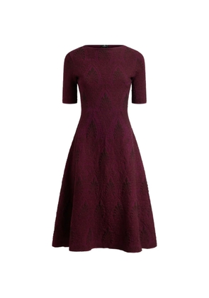 ETRO jacquard midi dress with medallion motif - Red