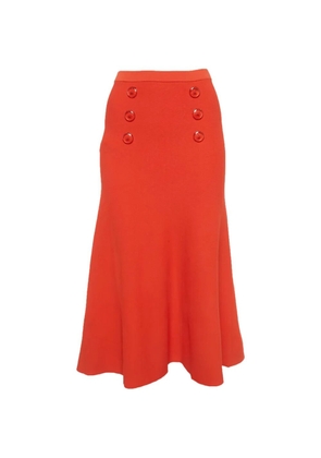 Elisabetta Franchi flare knit skirt - Orange