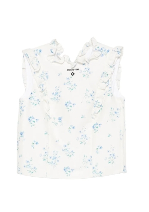 SHUSHU/TONG floral-print top - White