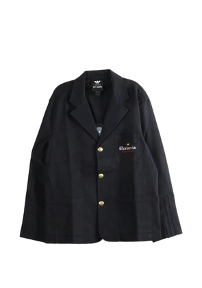 adidas x Willy Chavarria Players logo-patch button-up blazer - Black
