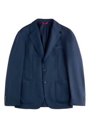 Fay button-fastening patch-pocket jacket - Blue