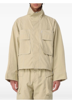 Bonsai multi-pocket high-neck jacket - Neutrals