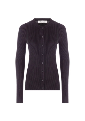 TONYWACK ribbed-knit cardigan - Black