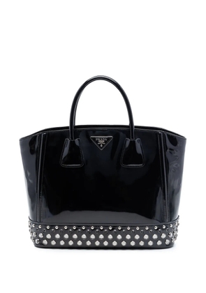 Prada Pre-Owned 2010-2026 Spazzolato Studded Crystal tote bag - Black