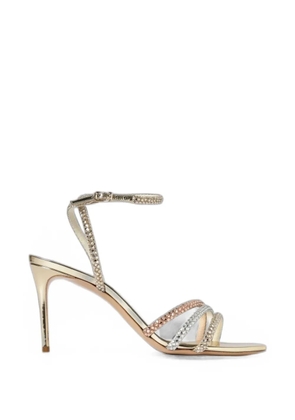 Casadei Julia crystal-embellished sandals - Gold