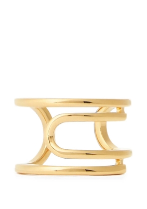 Off-White Paperclip double-band ring - Gold