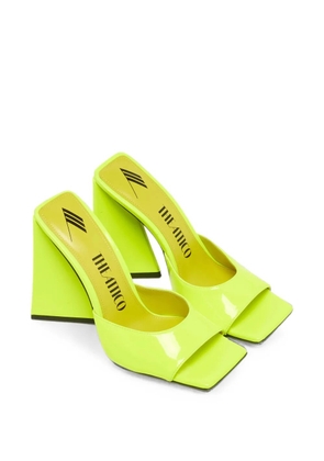 The Attico Devon patent leather sandals - Green
