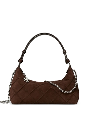 Tory Burch Fleming suede pochette - Brown