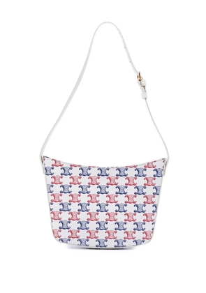Celine Pre-Owned 2023 Medium Triomphe Coated Canvas Croque shoulder bag - Multicolour