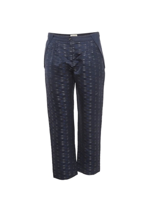 Armani Vintage jacquard straight-fit trousers - Blue