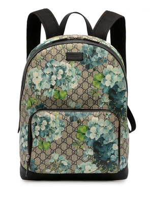 Gucci Pre-Owned 2016-2026 Medium GG Supreme Blooms Eden backpack - Blue
