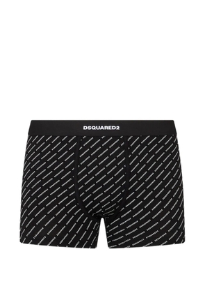 DSQUARED2 logo-print trunks - Black
