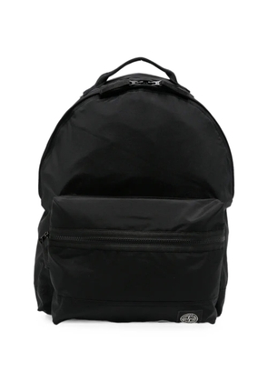 Stone Island logo-patch zip-fastening backpack - Black