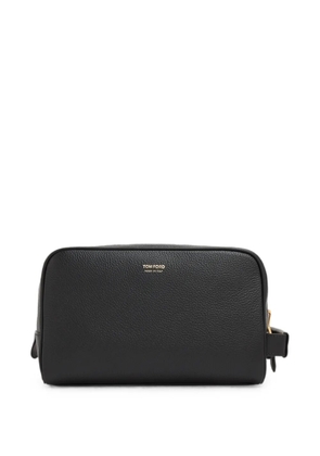 TOM FORD leather wash bag - Black