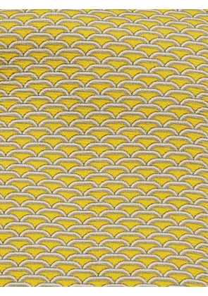 Hermès Pre-Owned patterned silk tie - Yellow