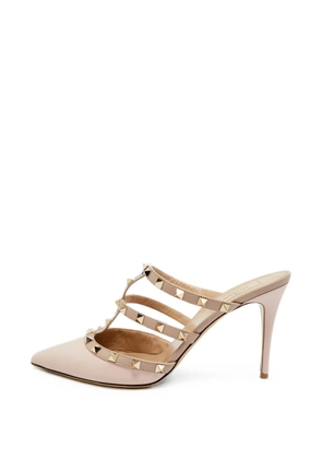 Valentino Garavani Pre-Owned Rockstud pointed-toe heeled mules - Pink