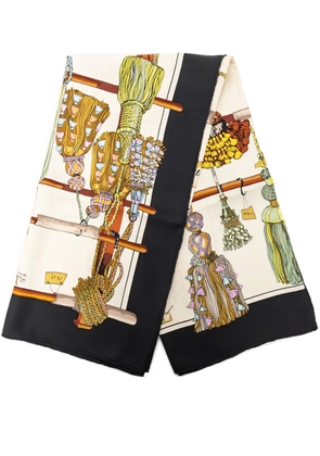 Hermès Pre-Owned 1980-2000 Passementerie Silk Scarf 90 scarves - White