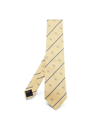 Burberry Pre-Owned logo jacquard tie - Yellow