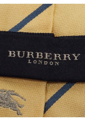Burberry Pre-Owned logo jacquard tie - Yellow