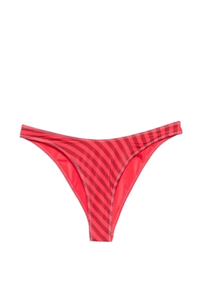 Frankies Bikinis x Jennie Dove striped bikini bottoms - Red