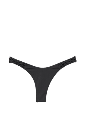 Frankies Bikinis x Jennie Encore braided-strap bikini bottoms - Black
