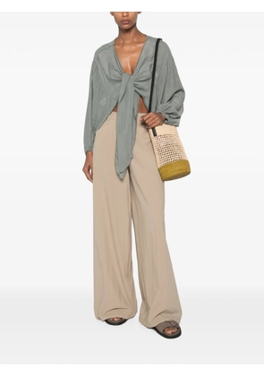 MOUTAKI pocket wide-leg palazzo pants - Neutrals