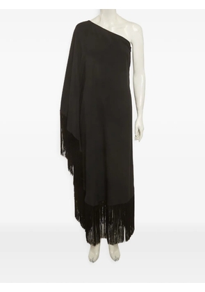 Taller Marmo fringed one-shoulder maxi dress - Black