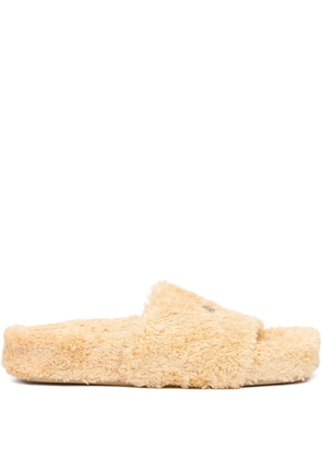 MM6 Maison Margiela textured flat sandals - Neutrals