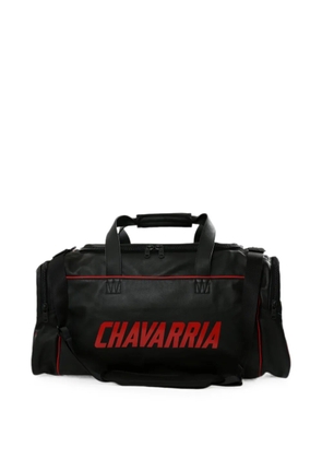 adidas logo-print piped shoulder bag - Black