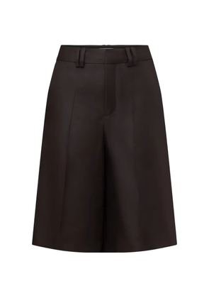 Drykorn Govern pleated linen shorts - Brown