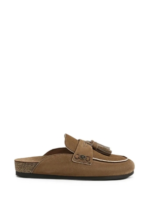 Sam Edelman Astrid tassel-detail mules - Brown